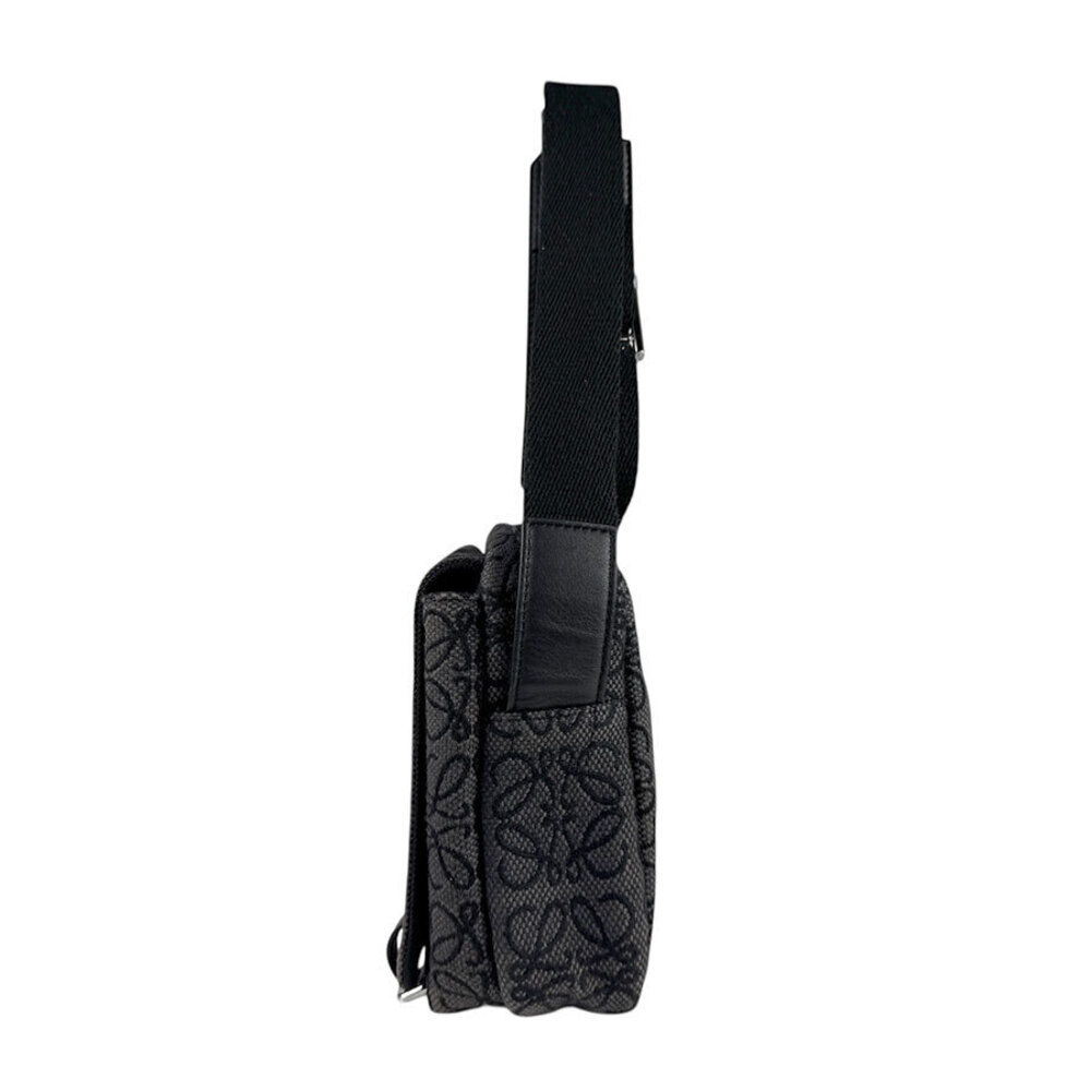 Loewe Canvas Bag Shoulder Black Anagram